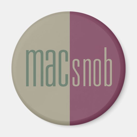 Mac Snob Magnet (Voorkant)