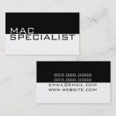 Mac Specialist Computer Laptop Repair Service Visitekaartje (Voorkant / Achterkant)