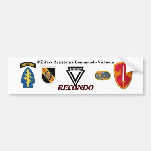 MAC-V RECONDO Bumpersticker (Voorkant)
