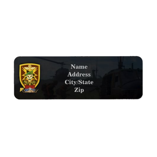 mac v sog macv vietnam war etiket (Voorkant)