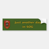 MAC V SOG Vietnam War Veterans patch Bumpersticker (Voorkant)