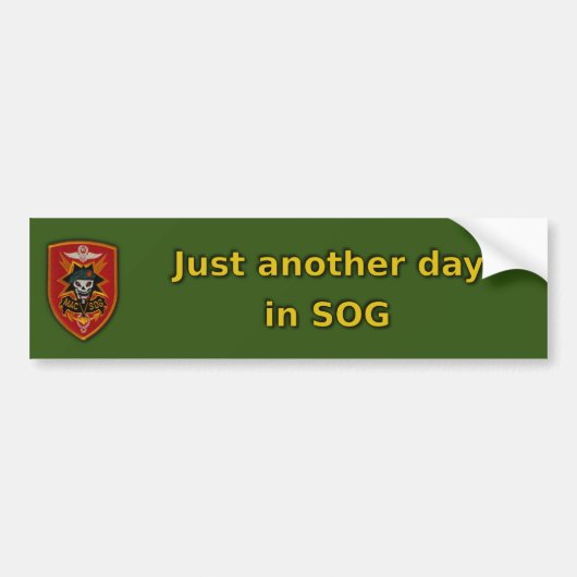 MAC V SOG Vietnam War Veterans patch Bumpersticker (Voorkant)