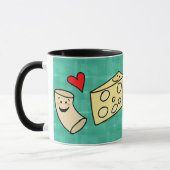 Mac verliest kaas, Funny Cute Macaroni + Cheese Mo Mok (Links)