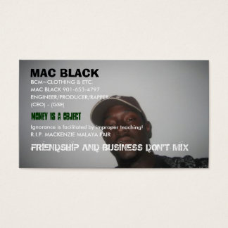MAC ZWART, BCM~KLEDING & ENZ., MAC ZWART ... VISITEKAARTJES