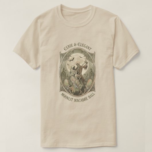 Macabere Bal bij Maneschijn T-shirt (Design voorkant)