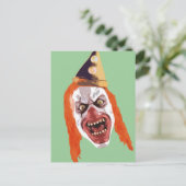 macabere clown briefkaart (Staand voorkant)