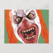 macabere clown briefkaart (Voorkant)