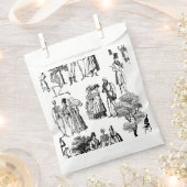 macabere halloween regency skeleton toile bedankzakje (Geknipt)