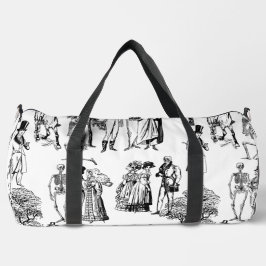 macabere halloween regency skeleton toile plunjezak