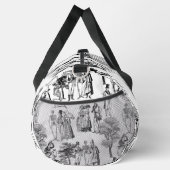 macabere halloween regency skeleton toile plunjezak (Rechts)