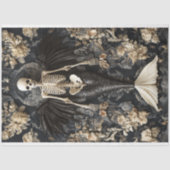 Macabere Skelet Meubel Decoupage Tissuepapier (Voorkant)