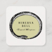 macabere slang vierkante visitekaartje (Voorkant)