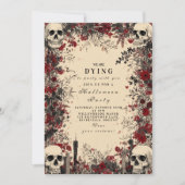 Macabre Candlelight Gothic Soirée Kaart (Voorkant)