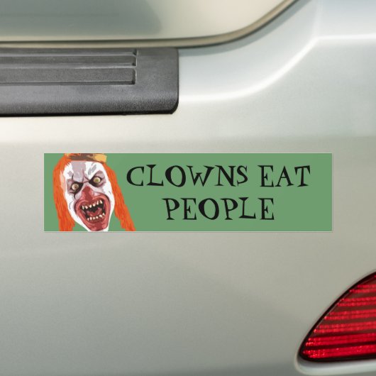 Macabre Clown Bumpersticker (Op auto)