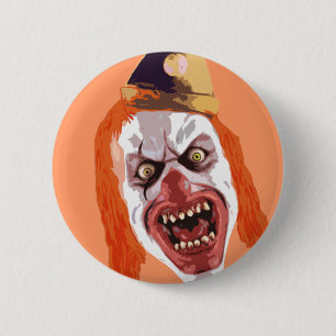 Macabre Clown Ronde Button 5,7 Cm
