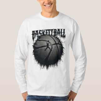 Macabre Dreams: griezelige basketbalillustraties T-shirt