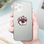 Macabre Eye Creepy Psychedelic Dark Art Sticker (Telefoon)