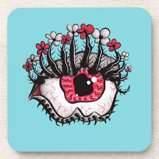 Macabre Eye Creepy Witchy Gothic Bier Onderzetter (Voorkant)