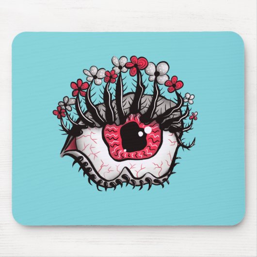Macabre Eye Creepy Witchy Gothic Muismat (Voorkant)