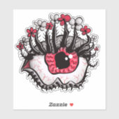 Macabre Eye Creepy Witchy Gothic Sticker (Vel)