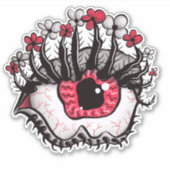 Macabre Eye Creepy Witchy Gothic Sticker (Voorkant)