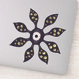 Macabre Eye Horror Art Halloween Sticker
