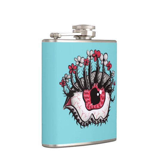 Macabre Eye Melt Creepy Psychedelic Dark Art Heupfles (Rechts)