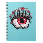 Macabre Eye Melt Creepy Psychedelic Dark Art Notitieboek (Voorkant)