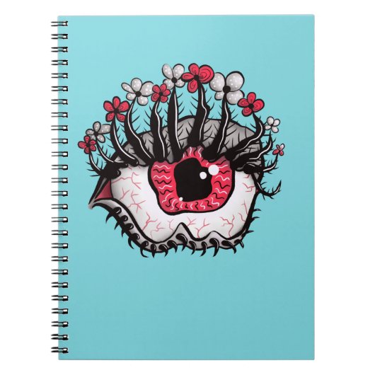 Macabre Eye Melt Creepy Psychedelic Dark Art Notitieboek (Voorkant)