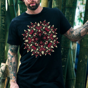 Macabre gothic roze zwarte horror circus t-shirt