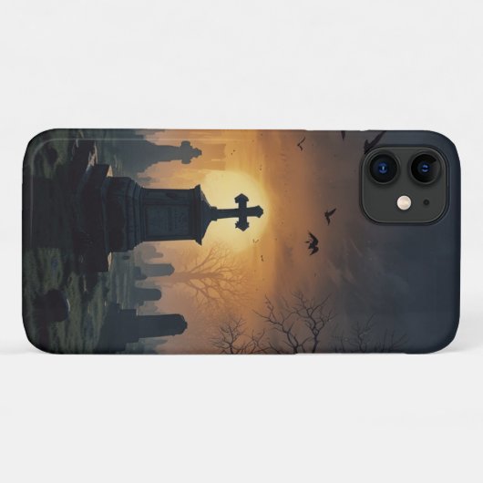 Macabre Graveyard Telefoonhoes Case-Mate iPhone Case (Achterkant (horizontaal))