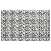 Macabre medische specimens zwart wit gotisch stof (Fat Quarter)