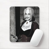 Macabre Mistress Gothic Vampire Art Mousepad Muismat (Met muis)