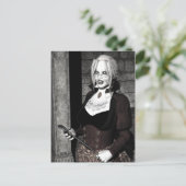 Macabre Mistress Gothic Vampire Briefkaart (Staand voorkant)