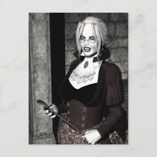 Macabre Mistress Gothic Vampire Briefkaart