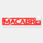 Macabre Stamp Bumpersticker (Voorkant)