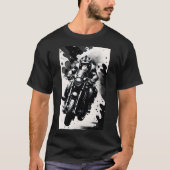 Macaco pilotando moto  t-shirt (Voorkant)