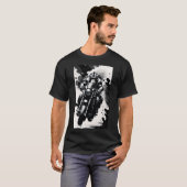 Macaco pilotando moto  t-shirt (Voorkant volledig)