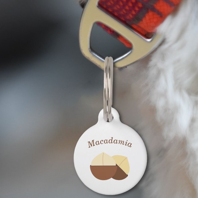 Macadamia Noten Pet Tag Huisdierpenning (Macadamia Nuts Pet Tag)