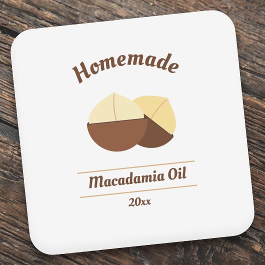 Macadamia Olielabel Sticker