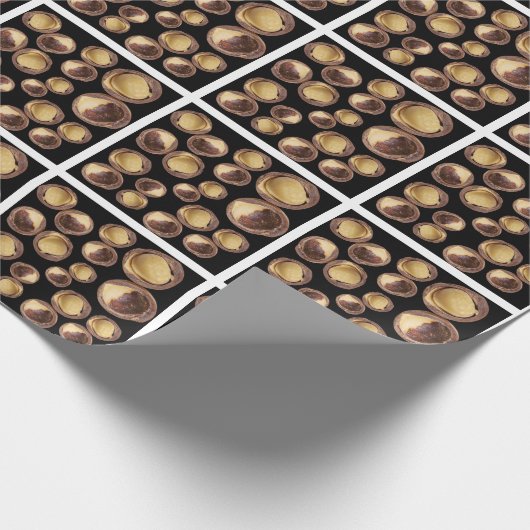 Macadamiapatroon Cadeaupapier (Hoek)