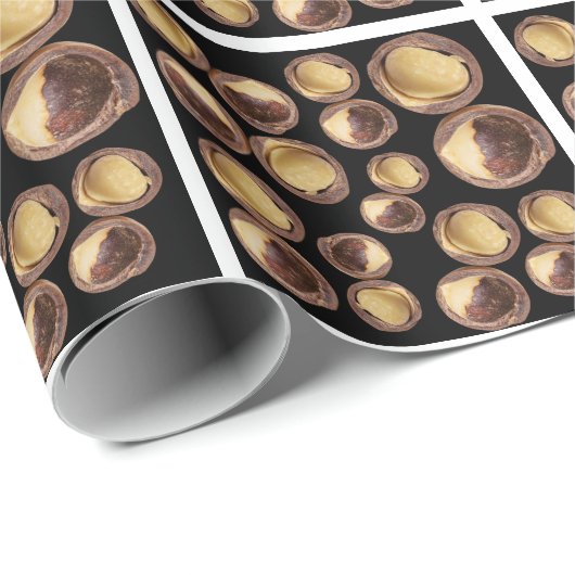 Macadamiapatroon Cadeaupapier (Rol Hoek)