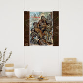 Macaken voor verantwoordelijk reizen poster (Keuken)