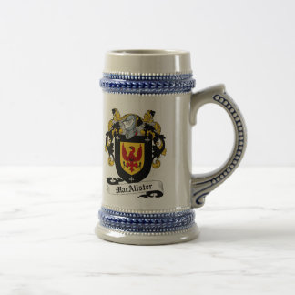 MacAlister Coat of Arms Stein - Familie Crest Bierpul