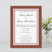 MacAlister Scottish Wedding Invitation Kaart (Staand voorkant)