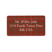 MacAlister Tartan Label (Voorkant)