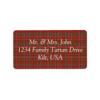 MacAlister Tartan Label
