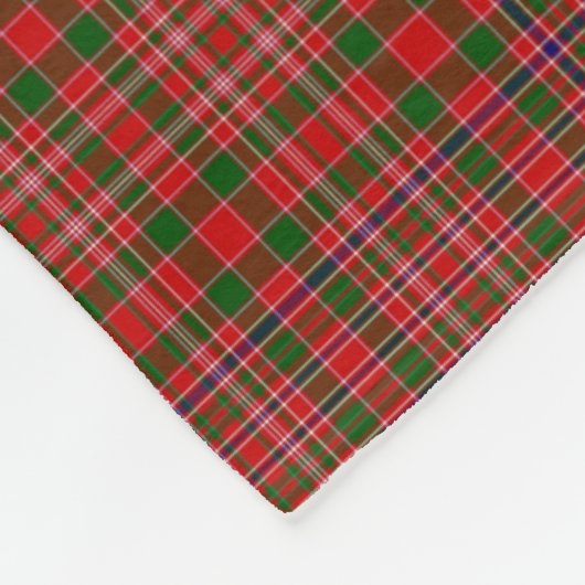 MacAlister Tartan Monogram M Fleece Deken (Hoek)