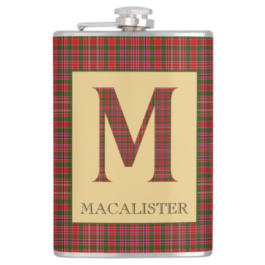 MacAlister Tartan Monogram M Heupfles (Voorkant)