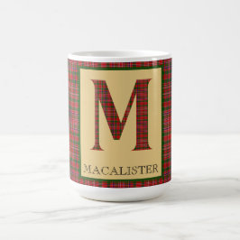 MacAlister Tartan Monogram M Koffiemok
